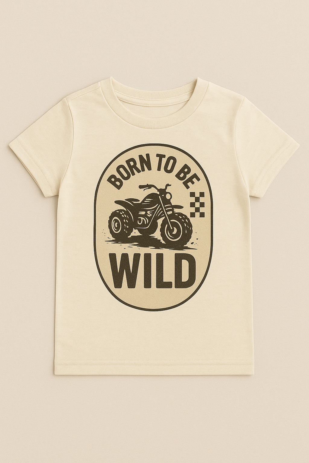 Born to Be Wild Toddler Tee — Motorcycle Graphic Kids Shirt