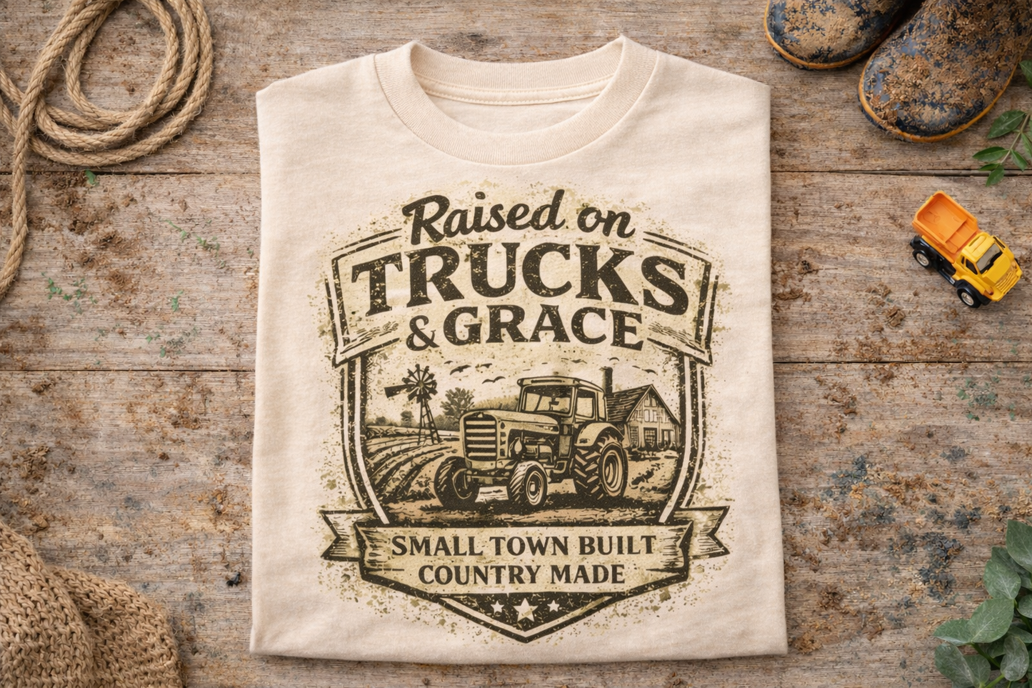Raised on Trucks and Grace Toddler