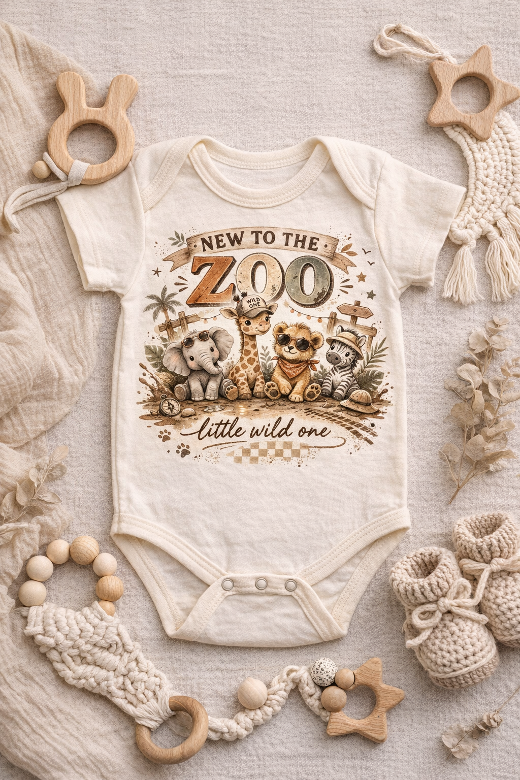 I'm New To The Zoo Onesie