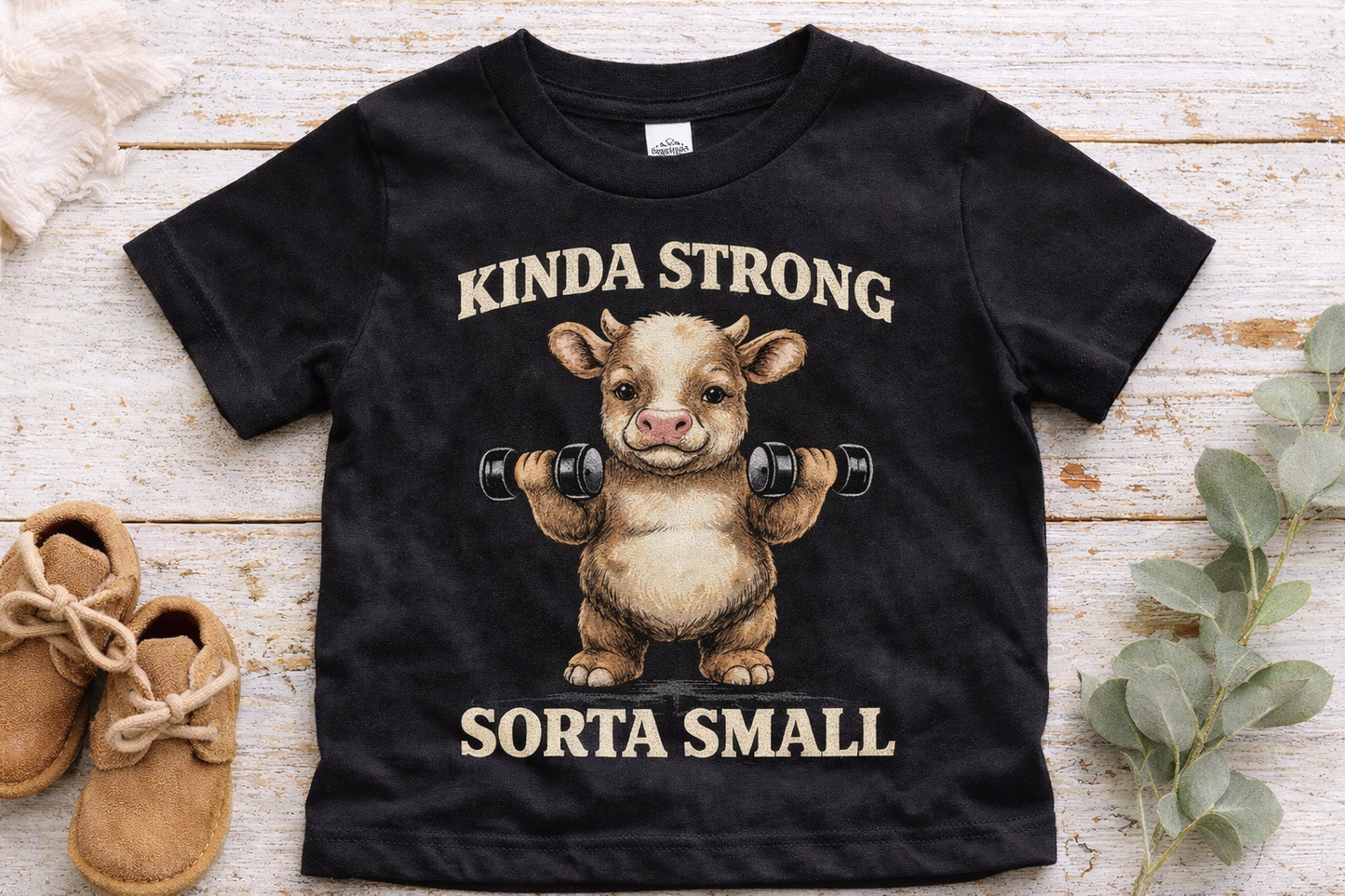 Funny Farm Kid Shirt, Kinda Strong Sorta Small Toddler Shirt, Cute Cow Kids Shirt, Farm Life Kids Tee, Country Toddler Shirt, Baby Toddler Youth