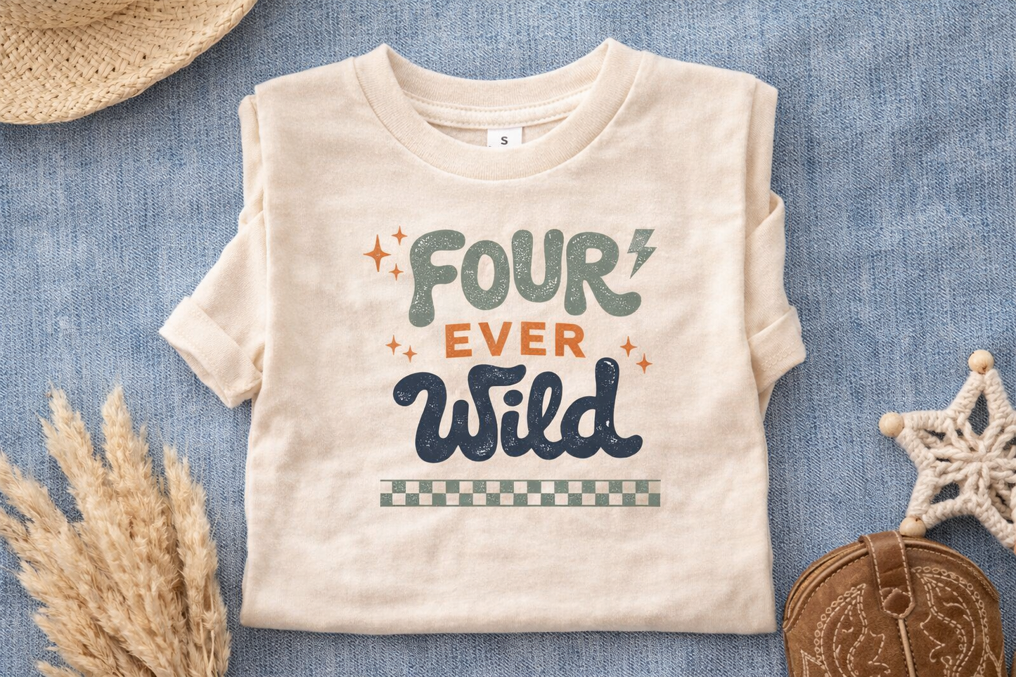 Four Ever Wild Birthday Shirt | 4th Birthday Shirt Boy | Wild Four Birthday Outfit | Toddler Birthday Shirt | 4 Year Old Birthday Tee