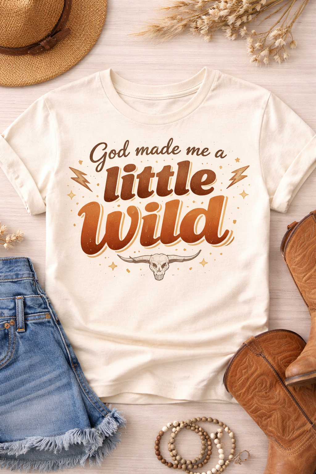 God Made Me A Little Wild Toddler
