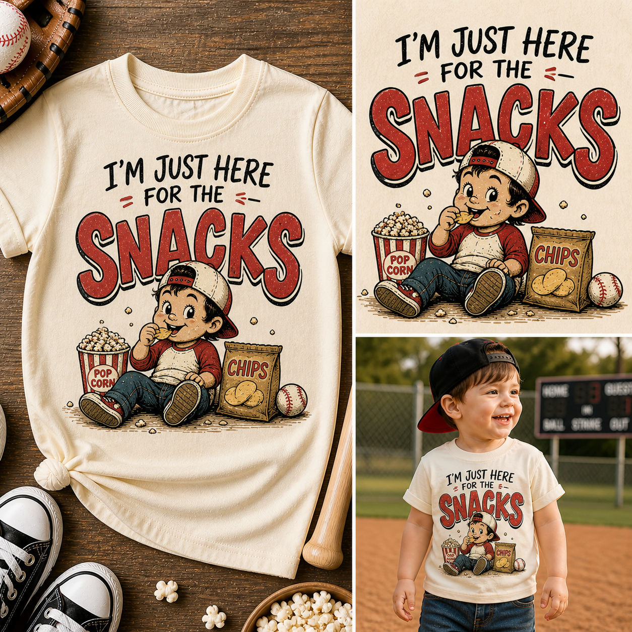 I'm Just Here For The Snacks Toddler