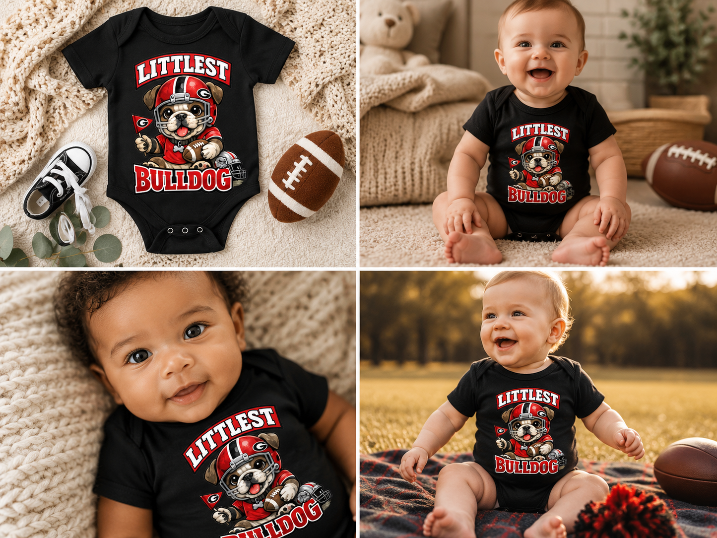Littlest Bulldog 2 Onesie