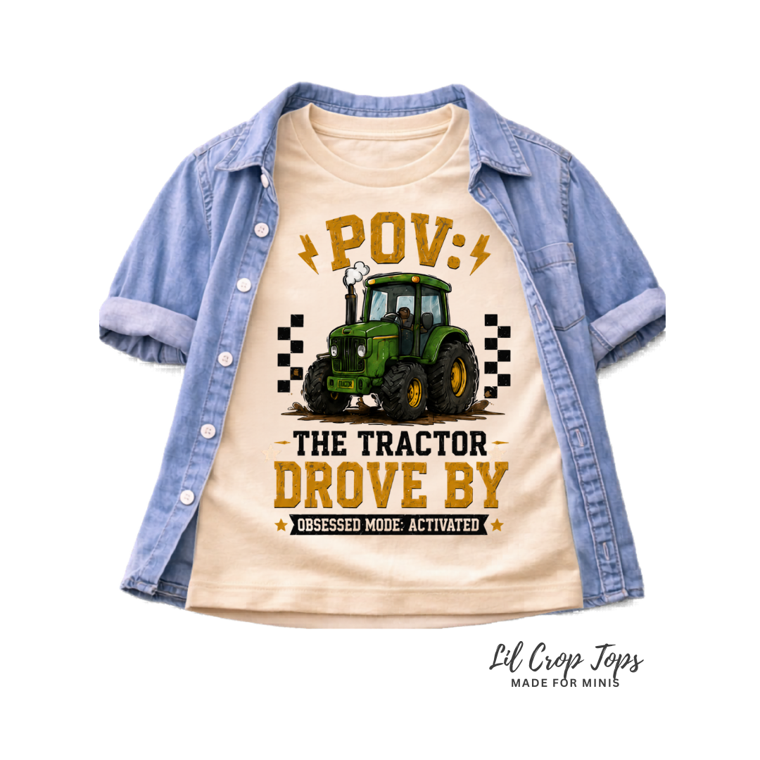 POV The Tractor Drove By Toddler