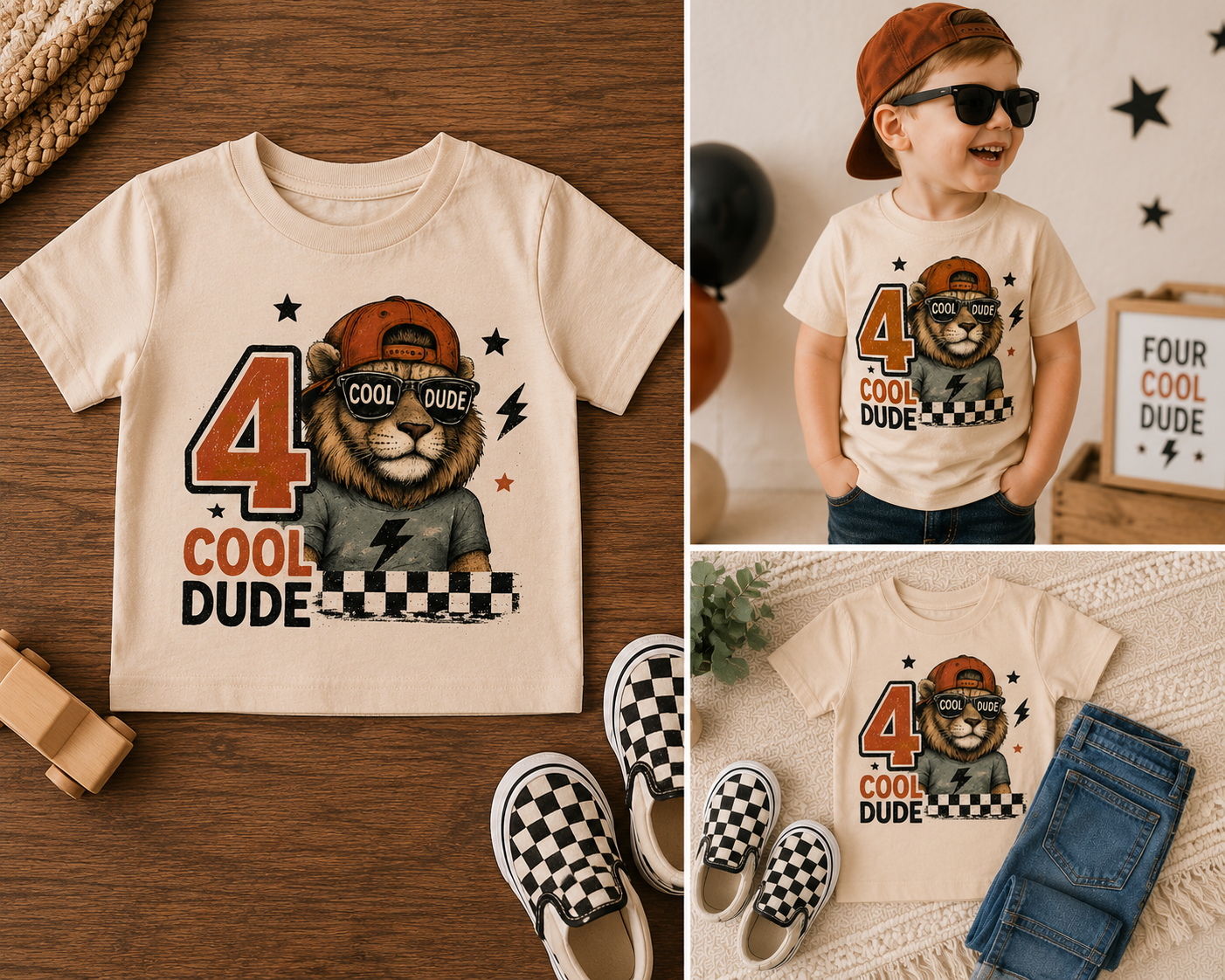 Four Cool Dude Toddler
