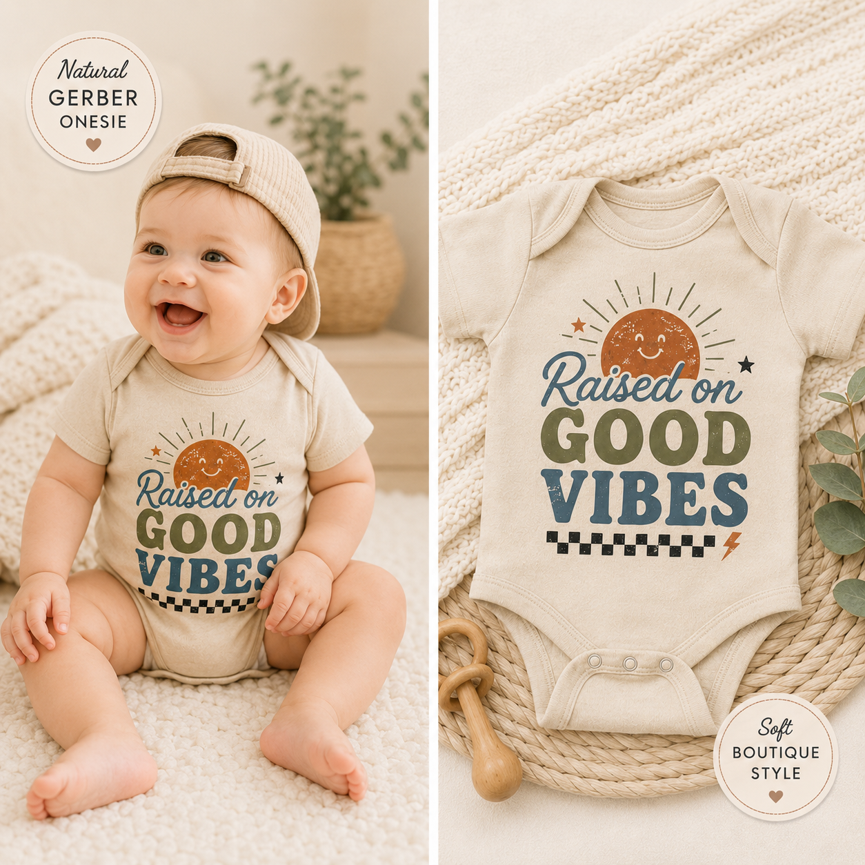 Raised on Good Vibes Onesie