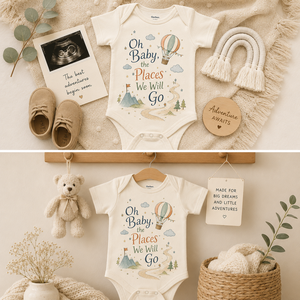 Oh Baby The Places We Will Go Onesie
