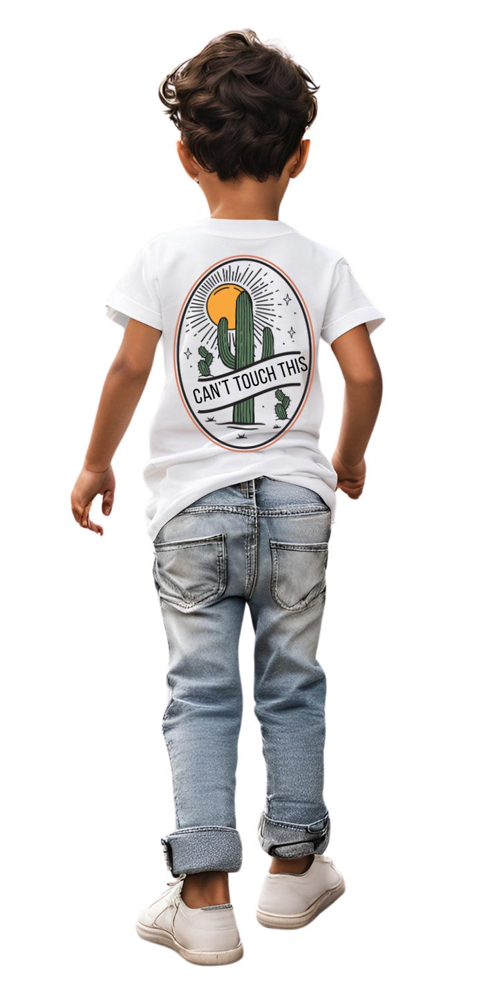 Can't Touch This - White - Youth Tee