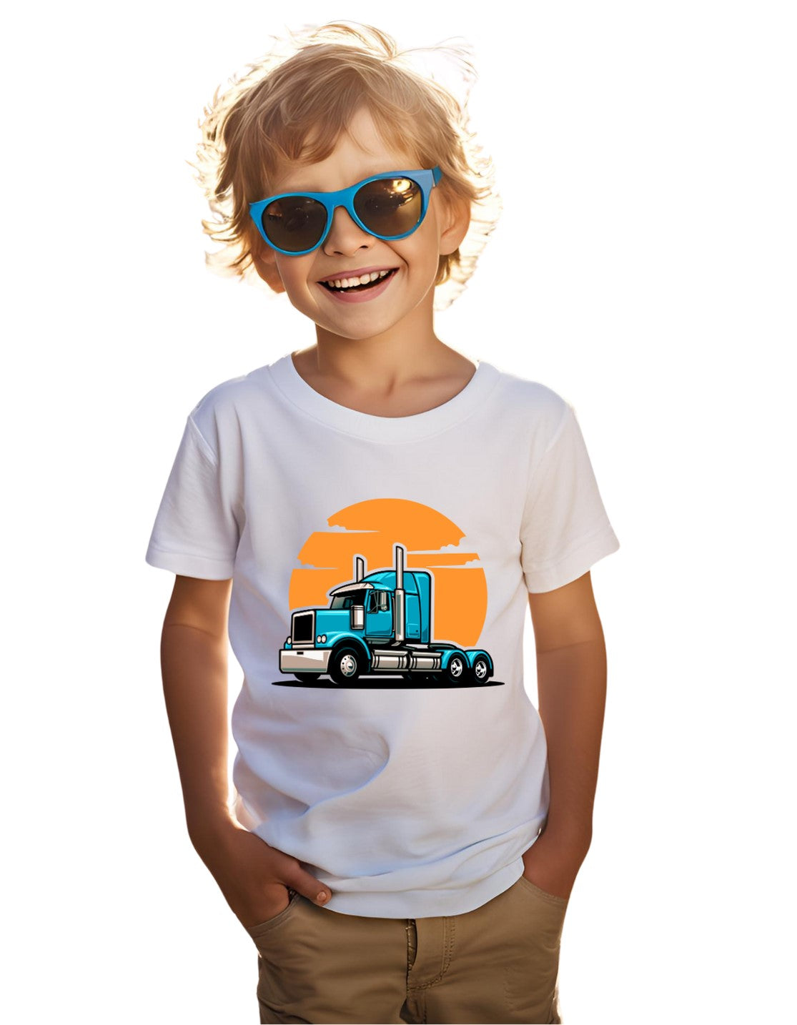 Desert Truck - White - Youth Tee