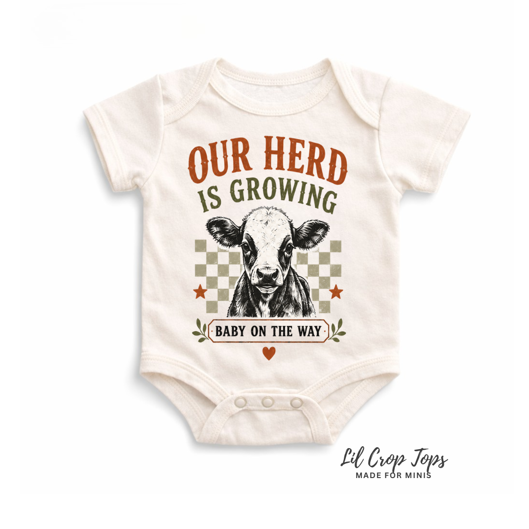 Our Herd Is Growing Onesie