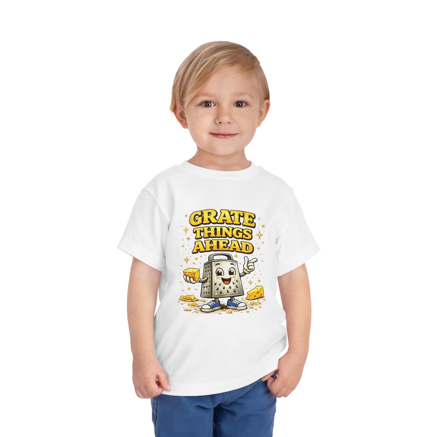 Grate Things Ahead Toddler Shirt, Funny Cheese Pun Kids Tee, Cute Food Pun Shirt for Kids, Funny Kids Graphic Tee, Kids Humor Shirt