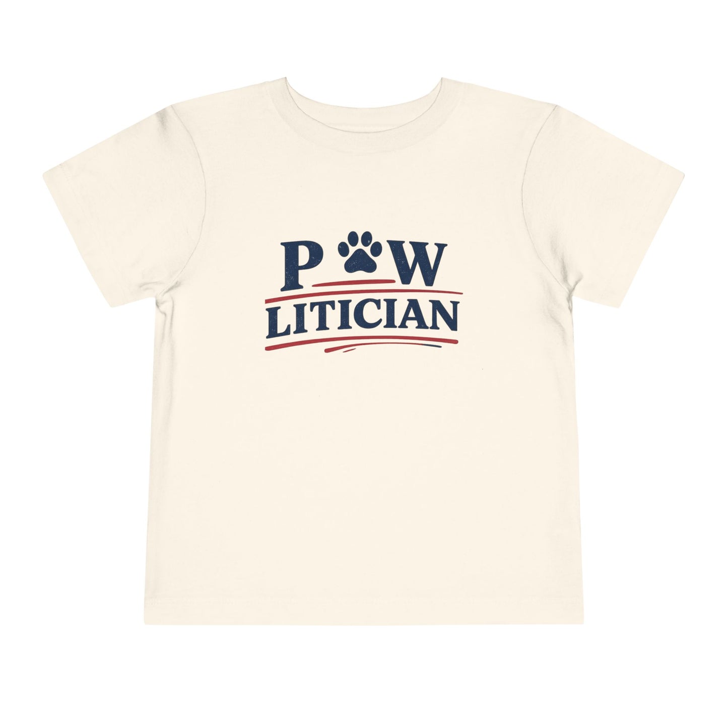 Pawlitician Toddler Shirt, Funny Dog Lover Kids Tee, Paw Print Political Pun, Baby & Youth Pet Shirt, Dog Mom Gift for Kids