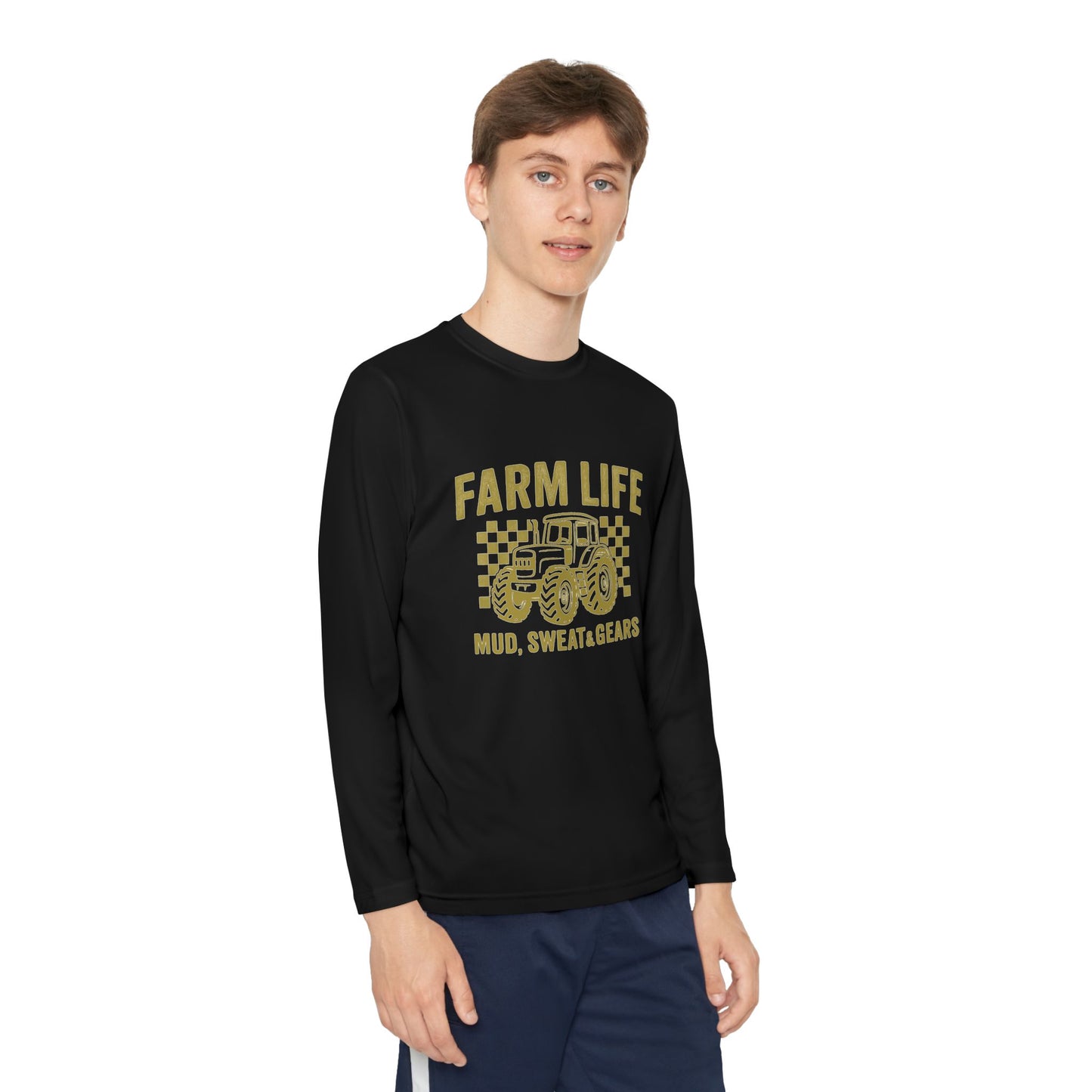 Copy of Farm Life Toddler Shirt | Mud Sweat & Gears Long Sleeve | Tractor Shirt for Kids | Rural Country Boys Tee | Rustic Farm Toddler Top | Lil Crop Tops