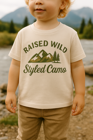 Toddler Short Sleeve Tee - Raised Wild Styled Camo