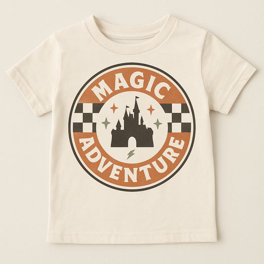 Magic Adventure Castle Badge Kids Shirt - 3 Month - Youth XL
