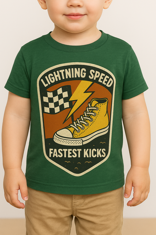 Toddler - Lightning Speed - Fastest Kicks - Short Sleeve Tee