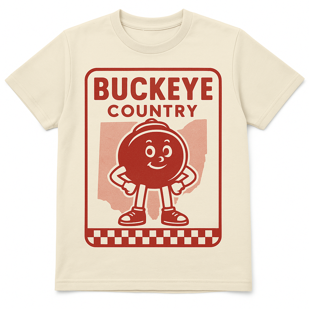 Buckeye Country Kids Shirt, Ohio Football Toddler Tee, Ohio Game Day Shirt Baby Youth, Ohio State Tailgate Shirt, Vintage Buckeye Shirt