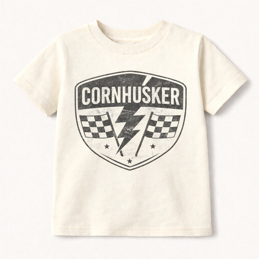 Cornhusker Kids T-Shirt | Nebraska Football Tee for Baby, Toddler & Youth | Vintage Game Day Shirt | Unisex Kids Tee