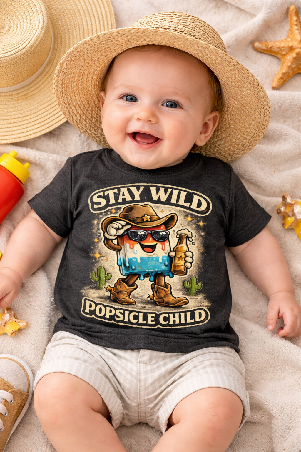 Stay Wild Popsicle Child Shirt, Funny Toddler Summer Tee, Country Western Kids Shirt, Cowboy Popsicle Tee, Vintage Graphic Toddler Shirt, Cute Kids Tee