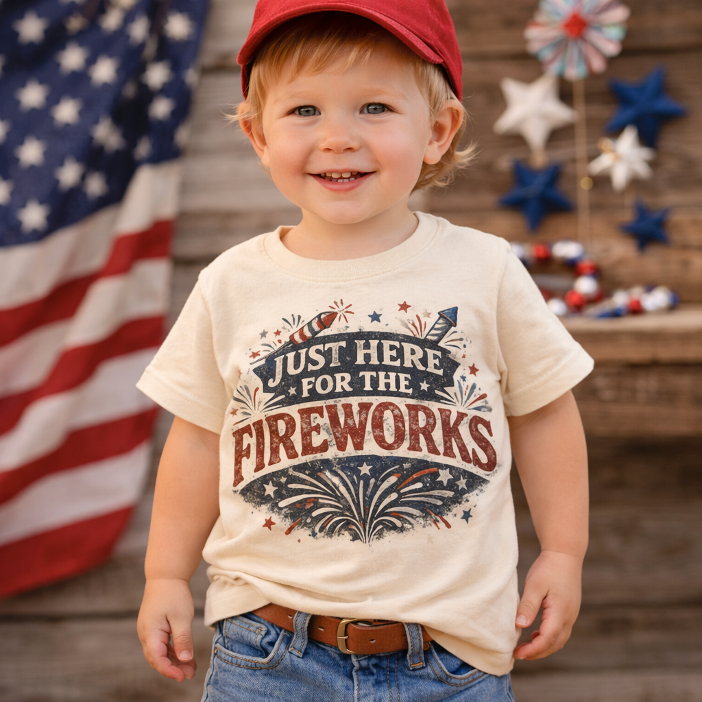 Just Here for the Fireworks Toddler