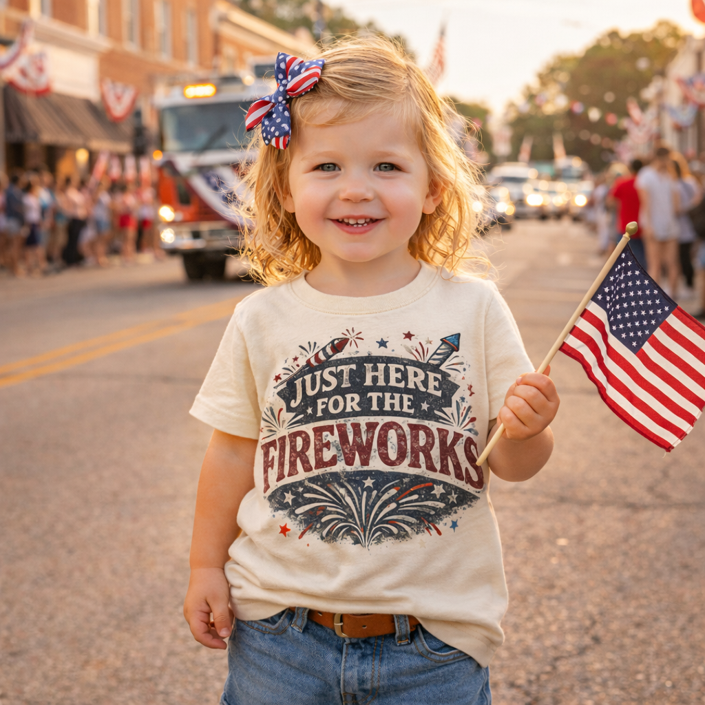 Just Here for the Fireworks Toddler