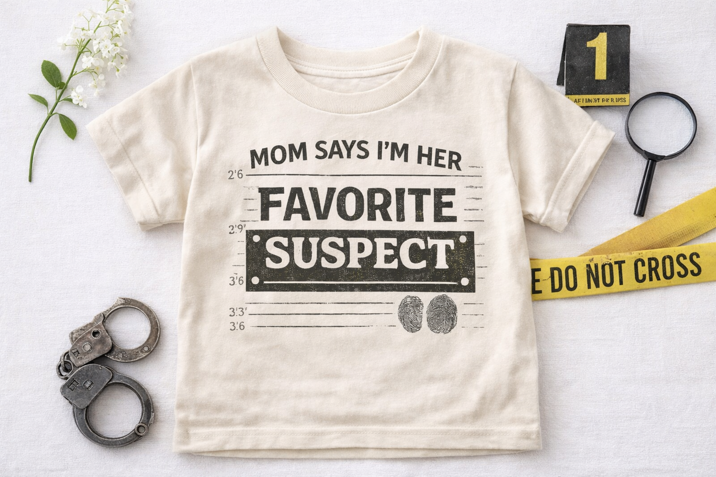 Mom Says I’m Her Favorite Suspect Shirt, Funny Baby Shirt, True Crime Toddler Shirt, Funny Kids Tee, True Crime Mom Gift, Baby Toddler Youth Shirt