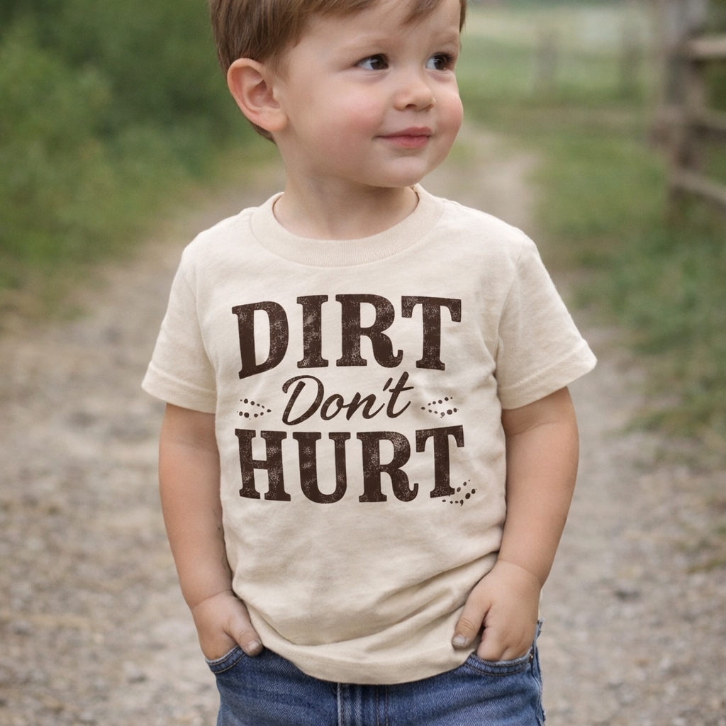 Dirt Don’t Hurt Toddler Shirt, Country Toddler Shirt, Farm Kid Shirt, Boy Toddler Tee, Western Kids Shirt, Funny Toddler Shirt, Baby Toddler Youth Tee