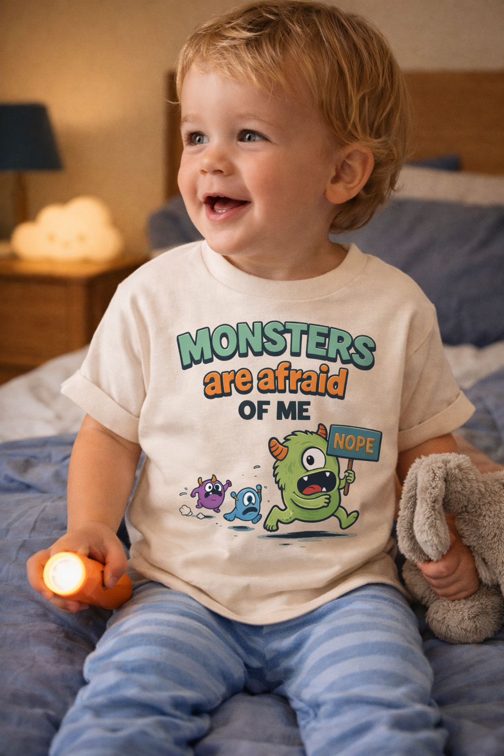 Monsters Are Afraid of Me Kids Shirt – Funny Monster Toddler Tee – Cute Baby Boy Graphic T Shirt – Halloween Kids Shirt – Sizes Baby Toddler Youth