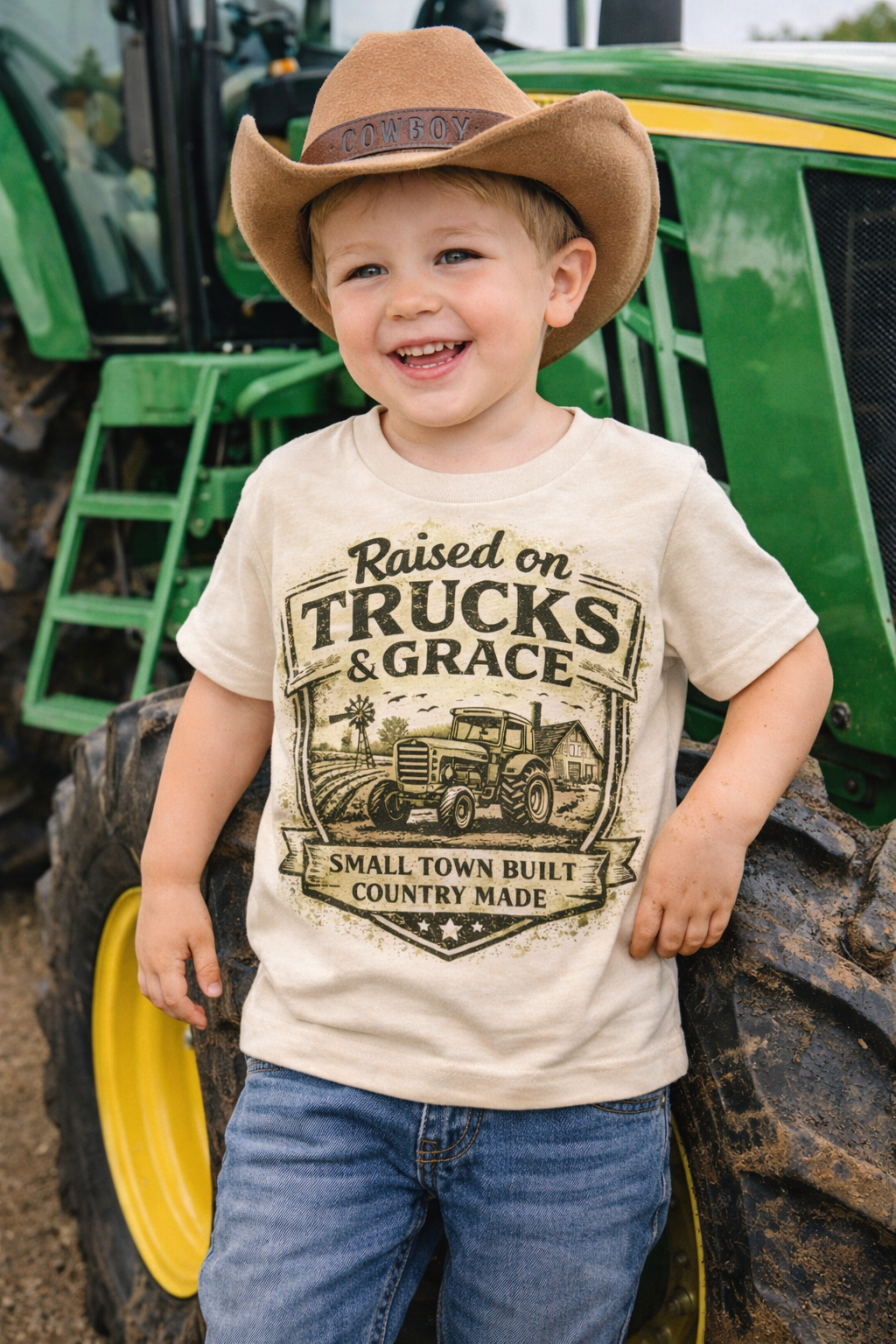 Raised on Trucks and Grace Toddler
