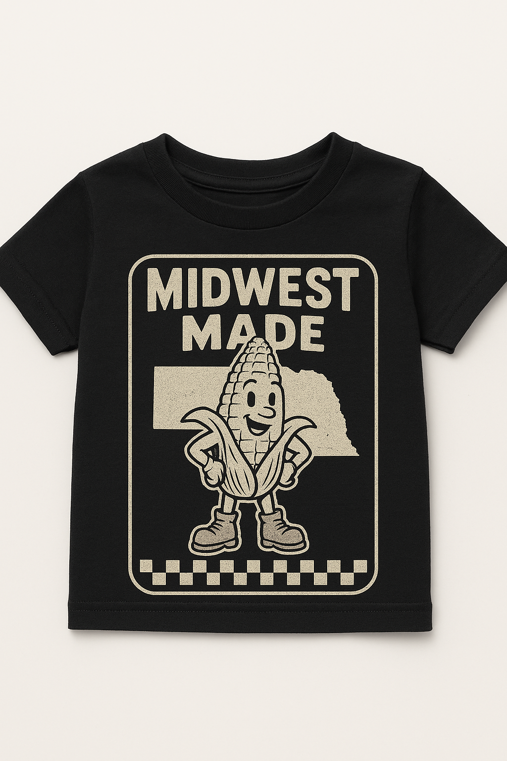 Midwest Made Toddler Shirt | Nebraska Kids Shirt | Farm Kid Shirt | Country Toddler Tee | Corn Kid Shirt | Midwest Baby Shirt | Rural Kids Tee