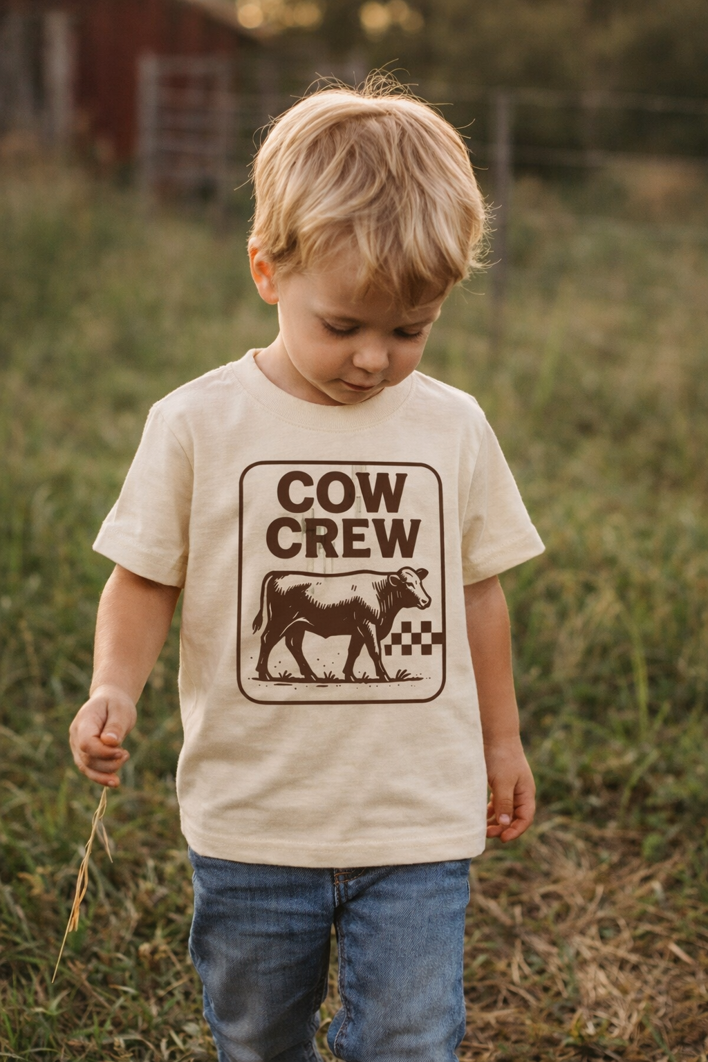 Cow Crew Toddler Shirt, Farm Kid Shirt, Country Kids Tee, Farm Life Baby Shirt, Western Toddler Outfit, Farm Animal Shirt, Cowboy Kid Gift