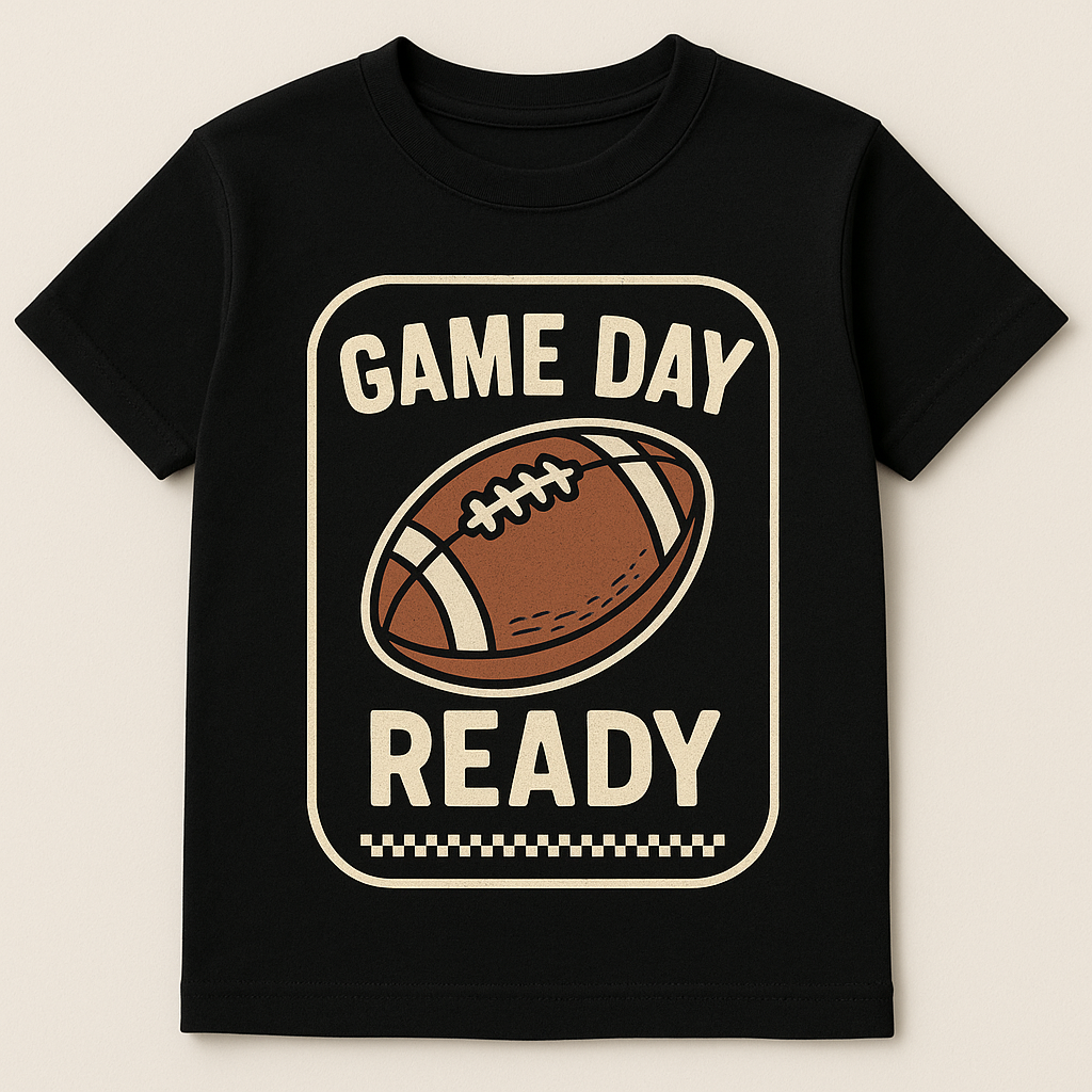 Game Day Ready Toddler Shirt, Football Kids Shirt, Toddler Football Tee, Kids Game Day Outfit, Baby Football Shirt, Football Season Shirt, Sports Kid Gift