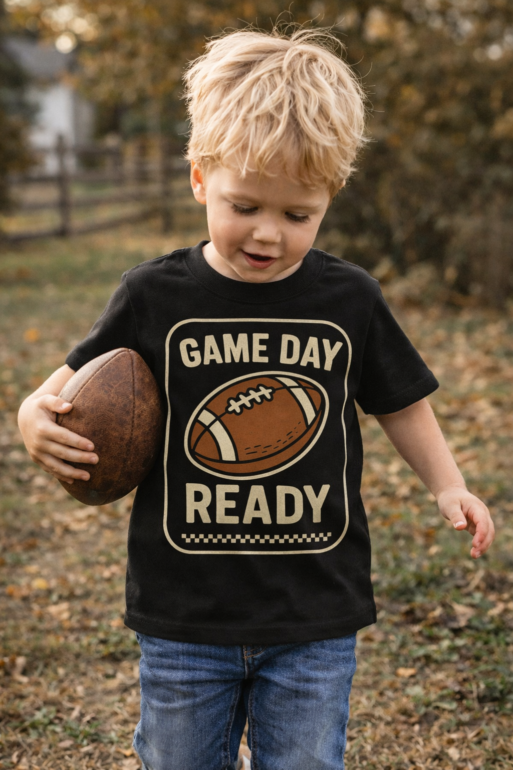 Game Day Ready Toddler Shirt, Football Kids Shirt, Toddler Football Tee, Kids Game Day Outfit, Baby Football Shirt, Football Season Shirt, Sports Kid Gift