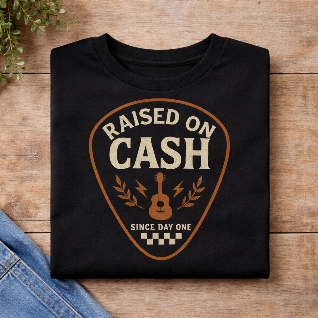 Raised On Cash Kids Shirt, Country Kids Shirt, Western Toddler Shirt, Cash Country Shirt, Boy Country Shirt, Guitar Country Tee, Kids Western Tee
