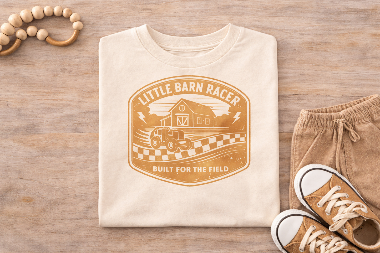 Little Barn Racer Kids Shirt, Farm Kid Truck Shirt, Country Kids Tee, Tractor Farm Shirt for Boys, Farm Life Kids Shirt, Toddler Truck Shirt, Rural Kid Gift
