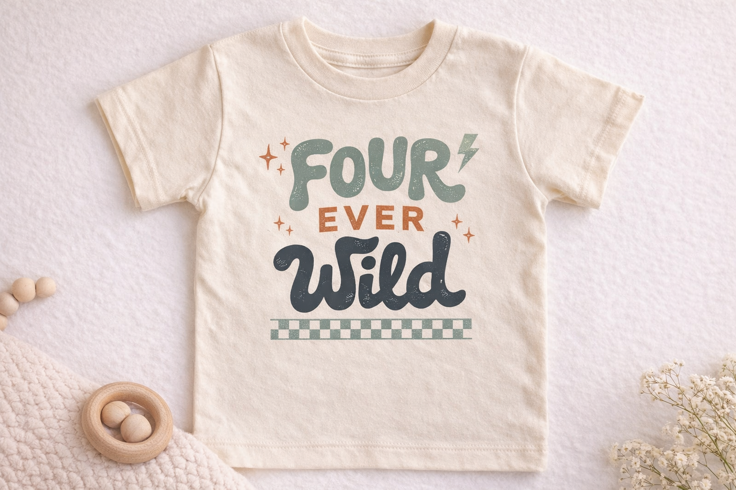 Four Ever Wild Birthday Shirt | 4th Birthday Shirt Boy | Wild Four Birthday Outfit | Toddler Birthday Shirt | 4 Year Old Birthday Tee