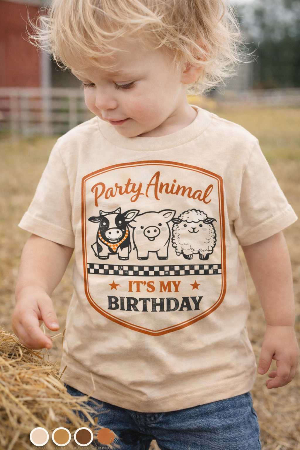 Party Animal It's My Birthday Shirt, Farm Birthday Toddler Tee, Barnyard Animal Party Outfit, Cute Kids Birthday Top Gift for Boys Girls