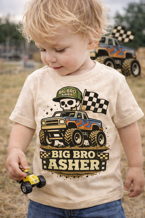 Personalized Big Bro Monster Truck Toddler