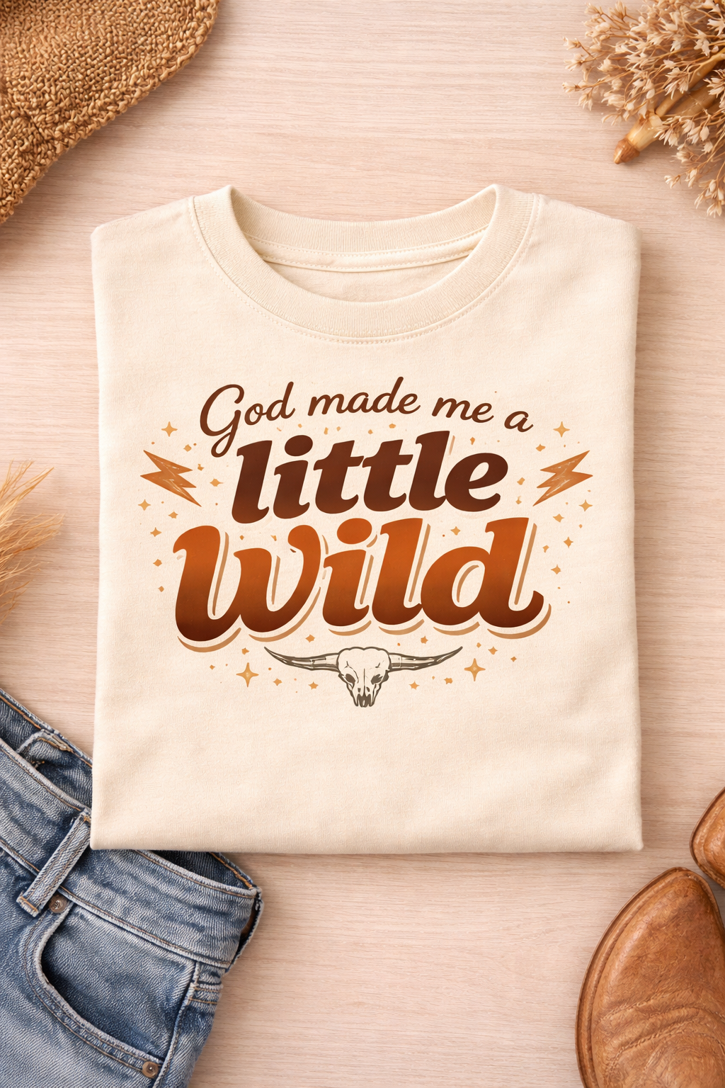 God Made Me A Little Wild Toddler