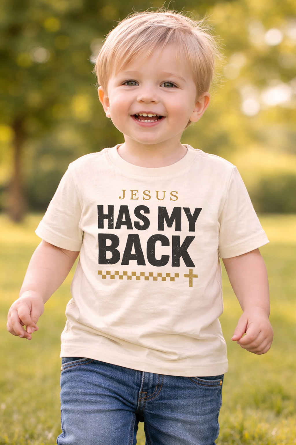 Jesus Has My Back  Toddler Shirt