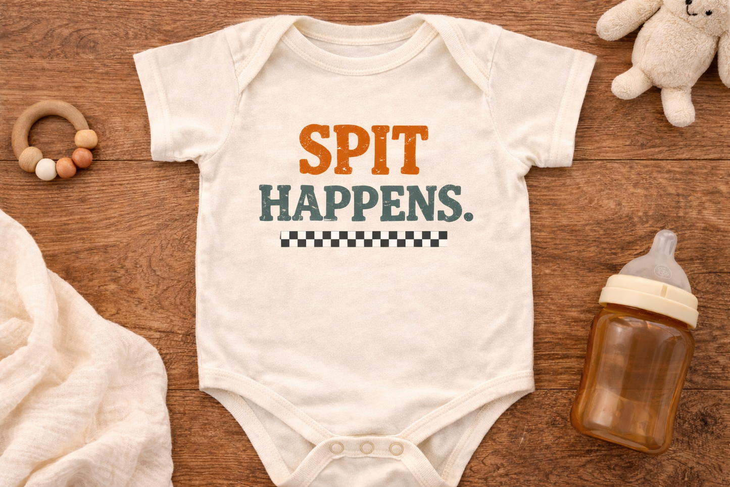 Spit Happens Onesie