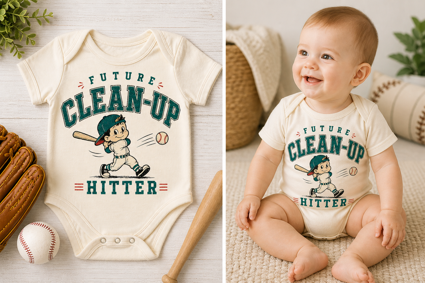Future Clean-Up Hitter Onesie