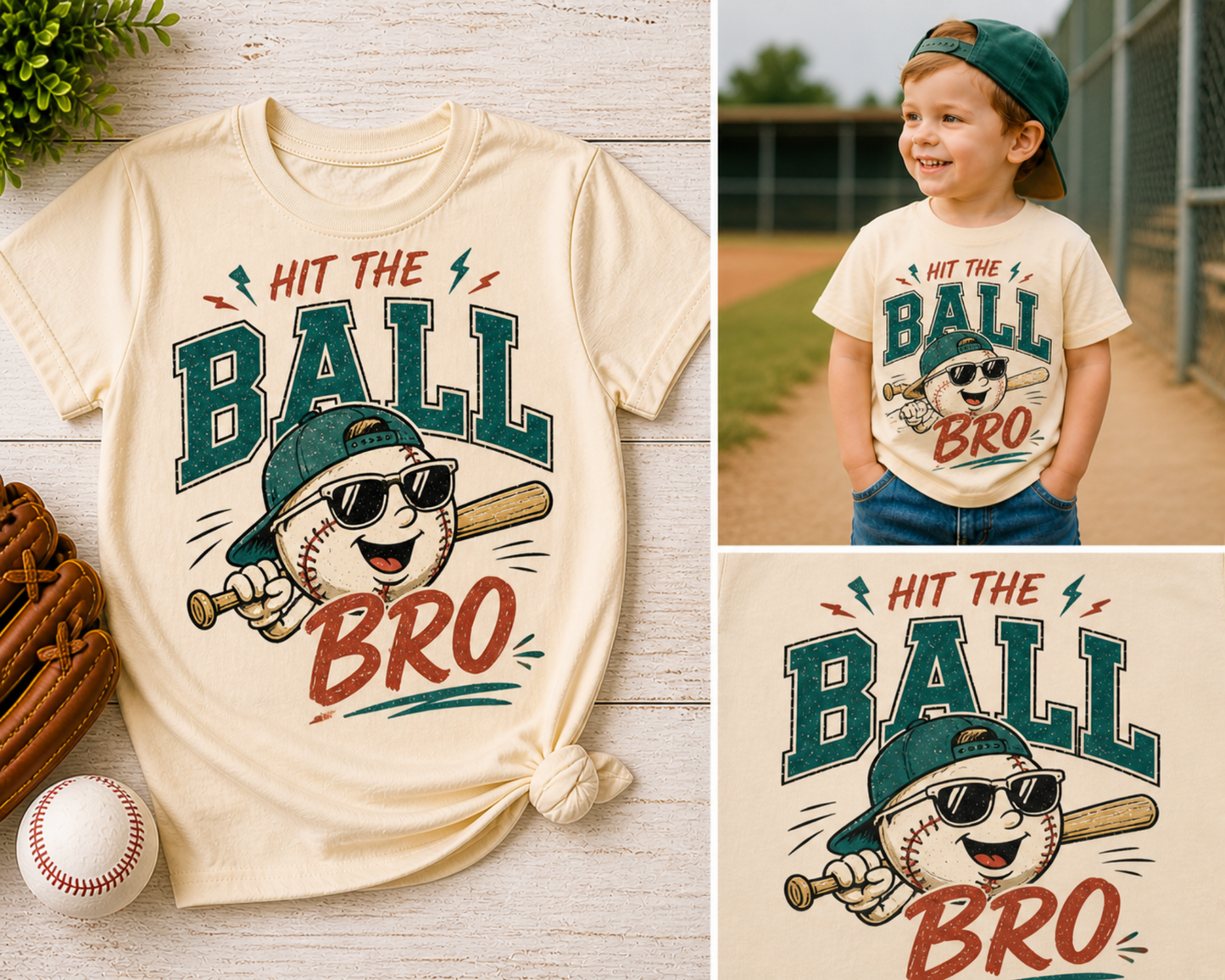 Hit the Ball, Bro Teal Toddler