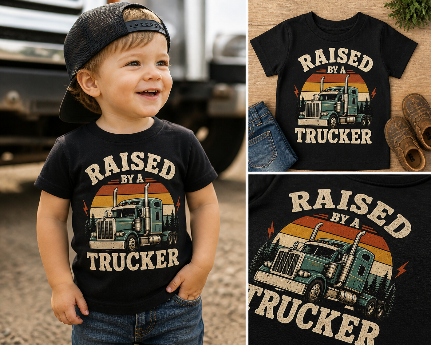 Raised By A Trucker Toddler