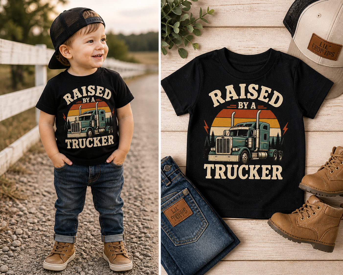 Raised By A Trucker Toddler