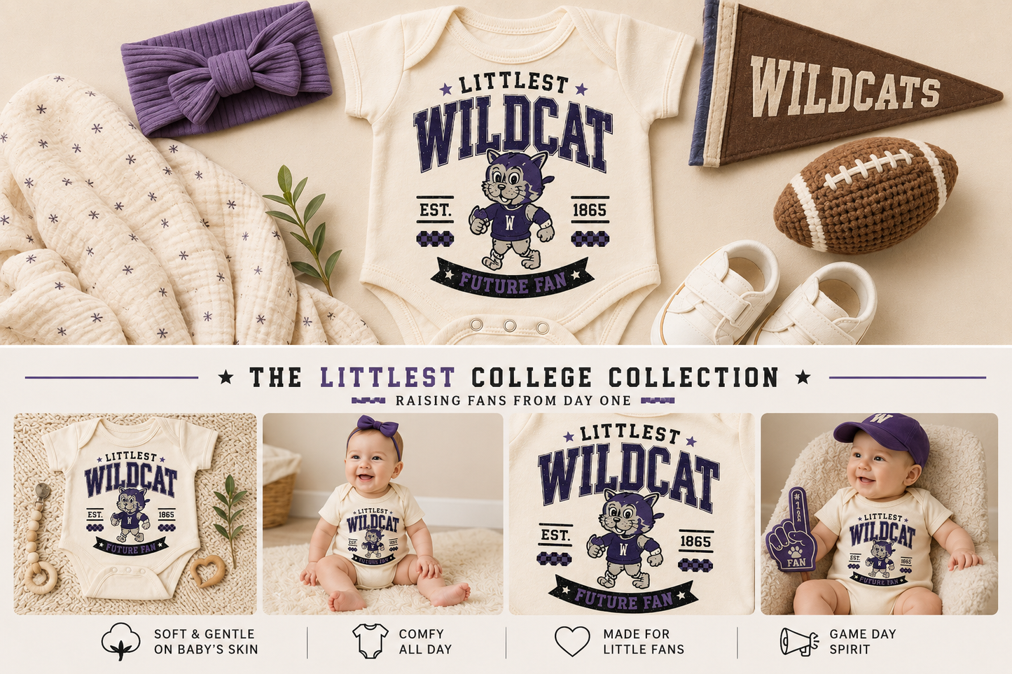 Littlest Wildcat Onesie