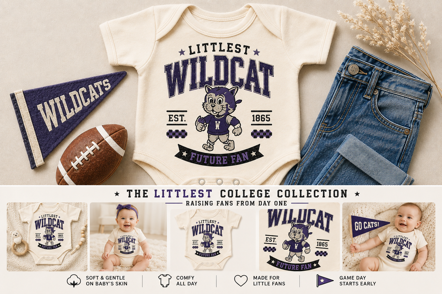 Littlest Wildcat Onesie