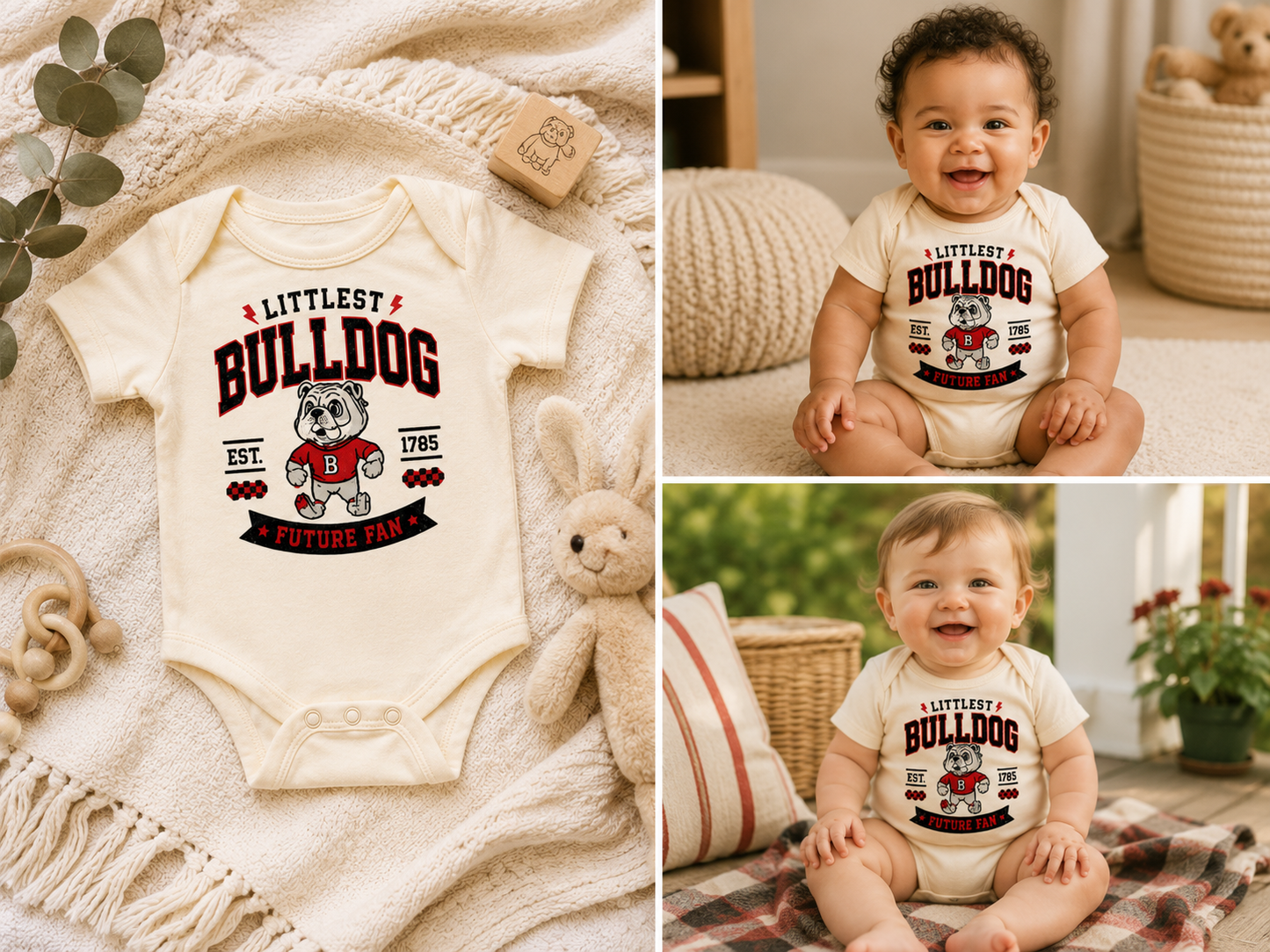 Littlest Bulldog Onesie