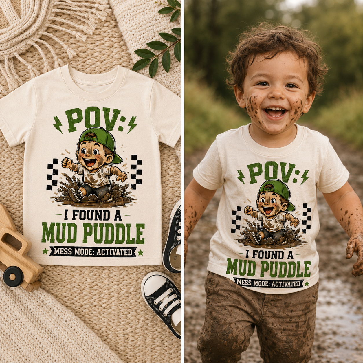 POV I Found a Mud Puddle Toddler